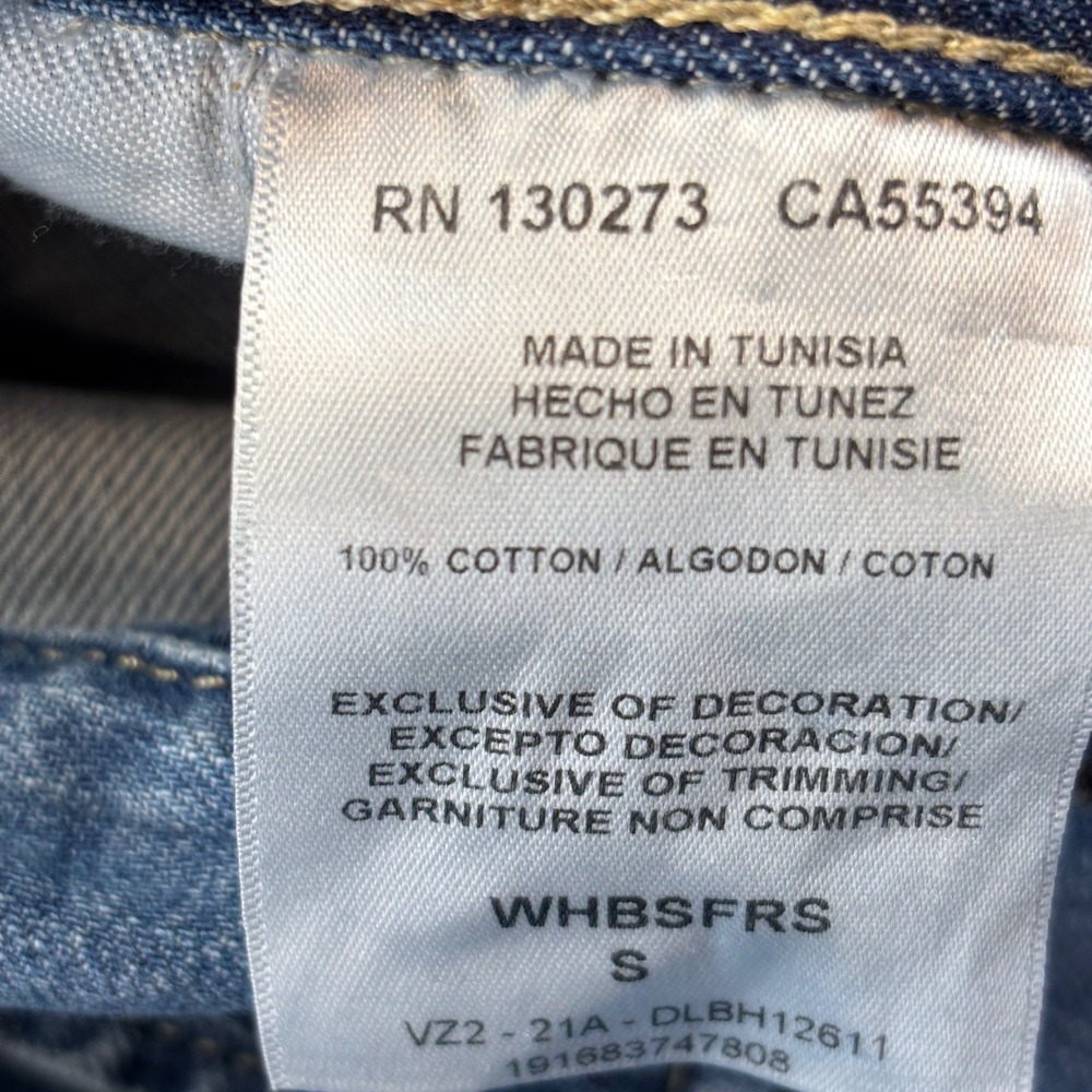 Wrangler Denim Jumpsuit Womens S Blue Tie Dye Circle Wide Leg Utility Western - Picture 12 of 12